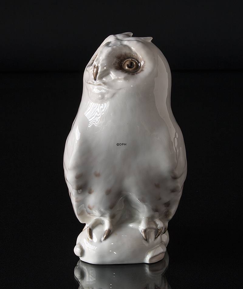 Hvid Sneugle, Royal Copenhagenl fugle figur nr. 467