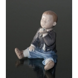 Boy with Apples, Royal Copenhagen figurine No. 4680