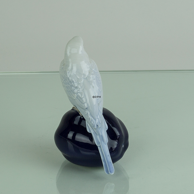 Hvid undulat, Royal Copenhagen fuglefigur nr. 4682