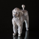 Pudel stehend, Royal Copenhagen Hundefigur Nr. 4757