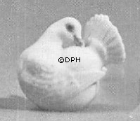 Hvid due, Royal Copenhagen fugle figur nr. 4787