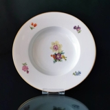 Royal Copenhagen Saxon Flower deep plate no. 493-10516