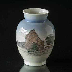 Vase med Den Dansk slot, Royal Copenhagen nr. 4949 | Nr. R4949 | DPH Trading