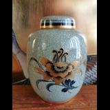 Jar with Lid crackled, 15 cm, Royal Copenhagen No. 5000-3022