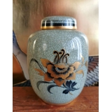 Krukke med låg krakeleret, 15 cm, Royal Copenhagen nr. 5000-3022
