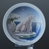 Bowl with polar bear, Royal Copenhagen no. 5175
