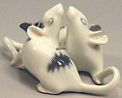 To mus, Royal Copenhagen figur nr. 521