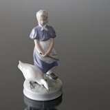 Girl with Geese, Royal Copenhagen figurine No. 527