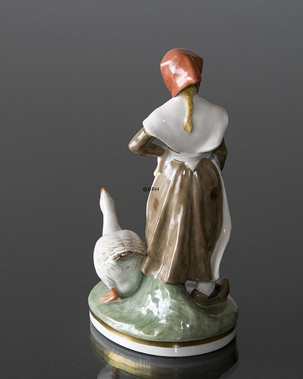 Lille Gåsepige, Overglasur, Royal Copenhagen figur nr. 528