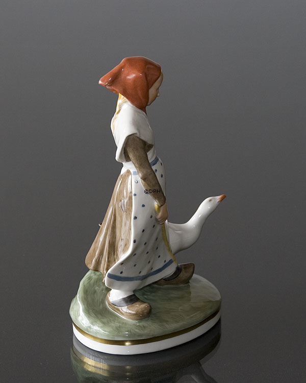 Lille Gåsepige, Overglasur, Royal Copenhagen figur nr. 528
