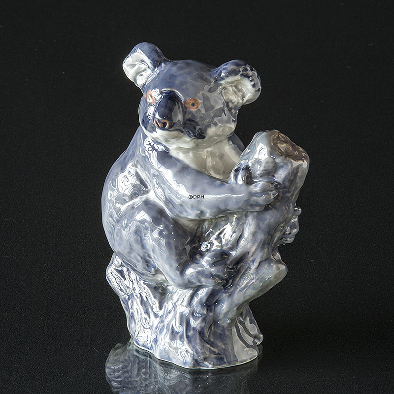 Koalabjørn , Royal Copenhagen figur nr. 5402 (signeret Tove Rasmussen Privat)
