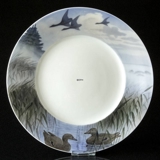 Plate Art Nouveau, Landscape and ducks, Royal Copenhagen no. 564 (1889-1992)