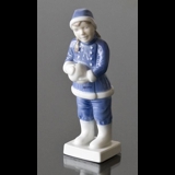 Mädchen mit Schneeball, Royal Copenhagen Figur Nr. 5656