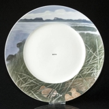 Plate Art Nouveau, Landscape, Royal Copenhagen no. 585 (1889-1992)