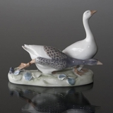 Group of Geese, two Geese, Royal Copenhagen figurine No. 609