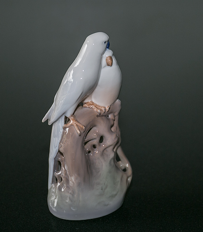 Papegøjer, Royal Copenhagen fugle figur nr. 649