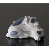 Pair of pigs, Royal Copenhagen figurine no. 683