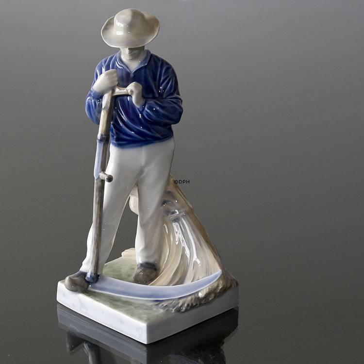 Mand med le, Royal Copenhagen figur nr. 685