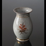 Craquele vase with flower decoration, Royal Copenhagen No. 696-2490