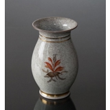 Craquele Vase mit Blumendekoration, Royal Copenhagen Nr. 696-2490