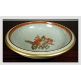 Dish with Peaches craquele, Royal Copenhagen No. 704-3606