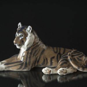 Tiger, Royal Copenhagen figur nr. 714 | Nr. R714 | DPH Trading
