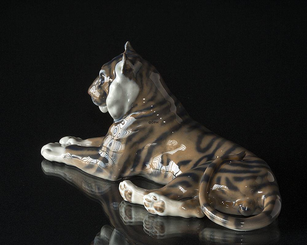 Tiger, Royal Copenhagen figur nr. 714