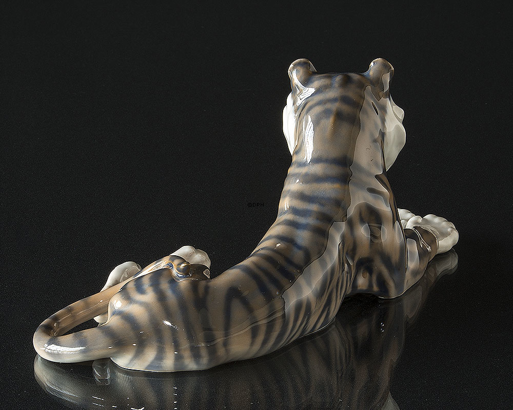 Tiger, Royal Copenhagen figur nr. 714