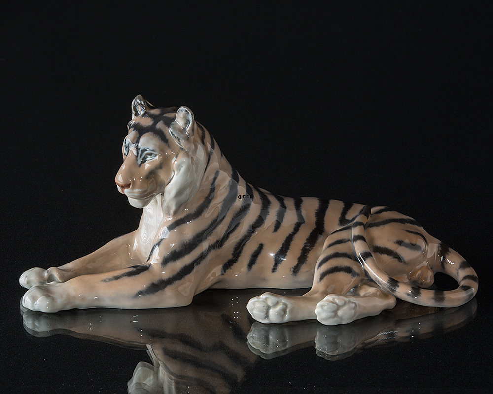 Tiger, Royal Copenhagen figur nr. 714