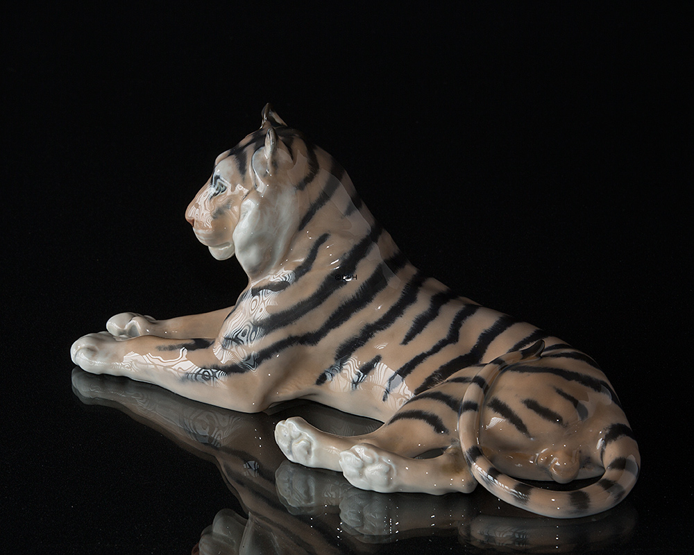 Tiger, Royal Copenhagen figur nr. 714