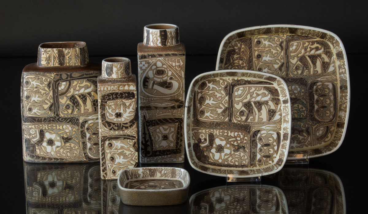 Baca Fajance vase af Nils Thorssen, Royal Copenhagen nr. 719-3455