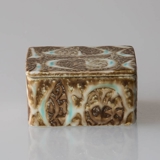 Faience box by Nils Thorssen, Royal Copenhagen. 8x8cm No. 721-3267