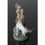 Faun on Goat, Royal Copenhagen figurine no. 737