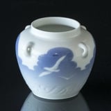 Royal Copenhagen Jar with Seagulls and Ship, Small