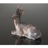 Deer lying down, Royal Copenhagen figurine No. 756