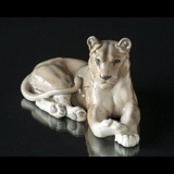 Lion figurine, Lioness, Royal Copenhagen figurine no. 804