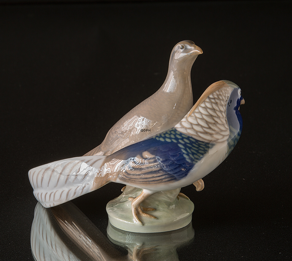 To Fasaner, Royal Copenhagen figur nr. 862