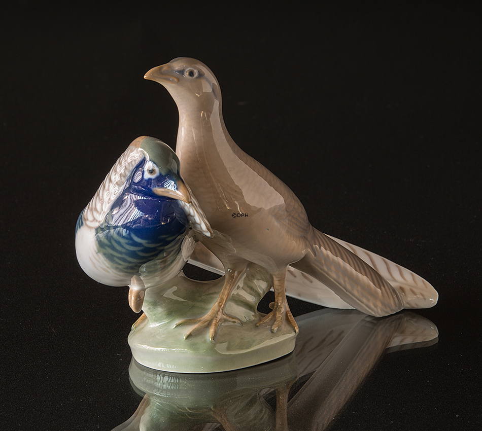 To Fasaner, Royal Copenhagen figur nr. 862