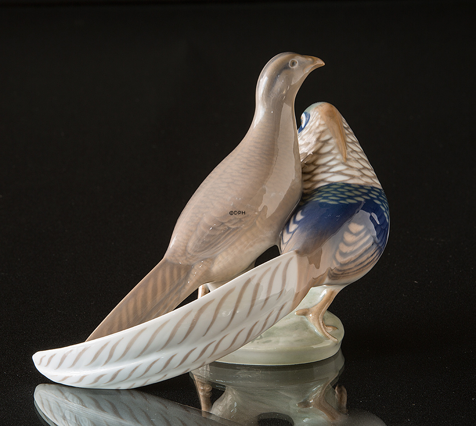 To Fasaner, Royal Copenhagen figur nr. 862