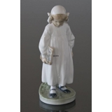 Girl with book, nighttime reading, Royal Copenhagen figurine No. 922