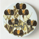 Faience butter board with plant motif by Ivan Weiss, Royal Copenhagen No. 962-1665