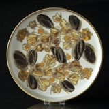 Faience Siena dish with flower motif by Ellen Malmer, Royal Copenhagen No. 962-3726