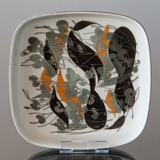 Faience dish with plant motif by Ivan Weiss, Royal Copenhagen No. 963-3774