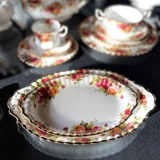 Royal Albert Old Country Roses oblong pickle dish , Length: 23 cm