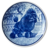 Ravn dog plate no. 93, Poodle