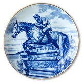 Ravn horse sports plate no. 4, Eventing -  Jan Jönsson riding Oliver Twist