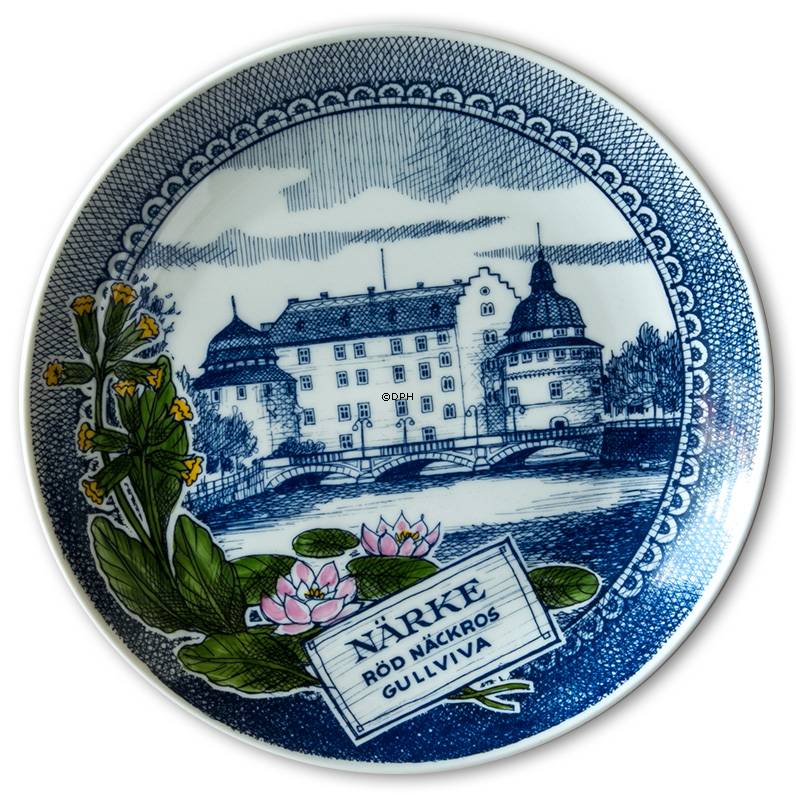 Ravn landskabsplatte nr. 11, Närke nøkkerose & kodriver