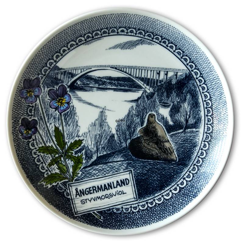 Ravn landskabsplatte nr. 16, Ångermanland stedmoderblomst