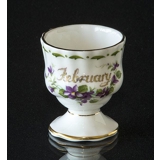 Royal Albert Monthly Egg Cup with Flowers February Violets