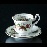 Royal Albert MINIATURE Monthly Cup with Flowers December Christmas Rose